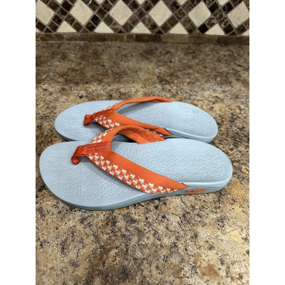 Chaco Womens Flip Flops 6 Gray Z Classic Trail Sport Thong Summer Slides Sandals - Picture 1 of 8